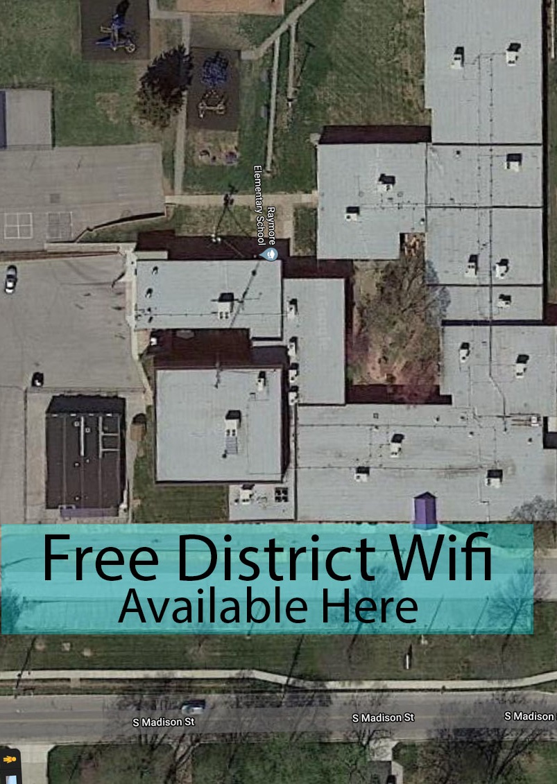 raypecschools's tweet photo. Hey, students! Need internet access? RP now offers free WiFi @ some school parking lots! Wireless access points installed @ Eagle Glen, Peculiar Elem, &amp; Raymore Elem. Broadcasting RP Connect to use with any RP-issued device. Coming soon: Timber Creek. Plz share! #covid_19 #raypec https://t.co/9TZxx4zSet