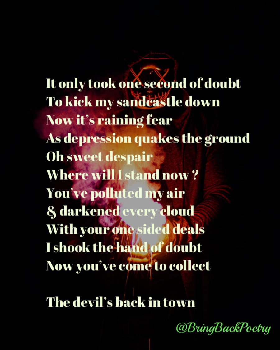 Bringbackpoetr1's tweet photo. #poetry #poetrycommunity #poems #poetsofinstagram #wordporn #poetic #poem #poetrylovers #poet #wordstoliveby #poemlovers #poetryisnotdead  #poemoftheday #poetsandwriters #quoteoftheday #writer  #writingcommunity #thoughts  #wordsofwisdom #mentalhealthmatters #bringbackpoetry https://t.co/TUrJE2oUcJ