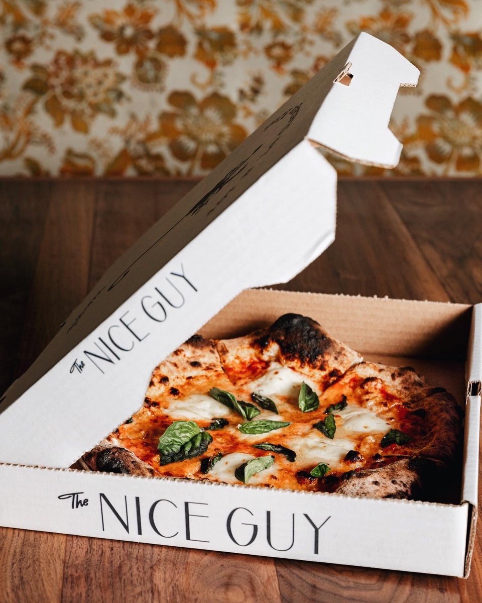 TheNiceGuyLA's tweet photo. Grab a slice or two. | Choose from mushroom, margherita and pepperoni and enjoy 30% off all pizzas. Order curbside pickup or FREE delivery with @Postmates. #TheNiceGuy https://t.co/GLmosl7tJq