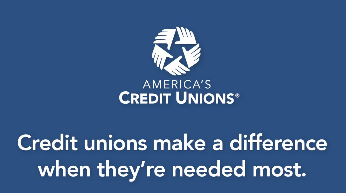 America's  #creditunions are putting their people-over-profit model to work to keep folks physically and financially secure throughout the COVID-19 emergency.  https://www.americascreditunions.org/ 