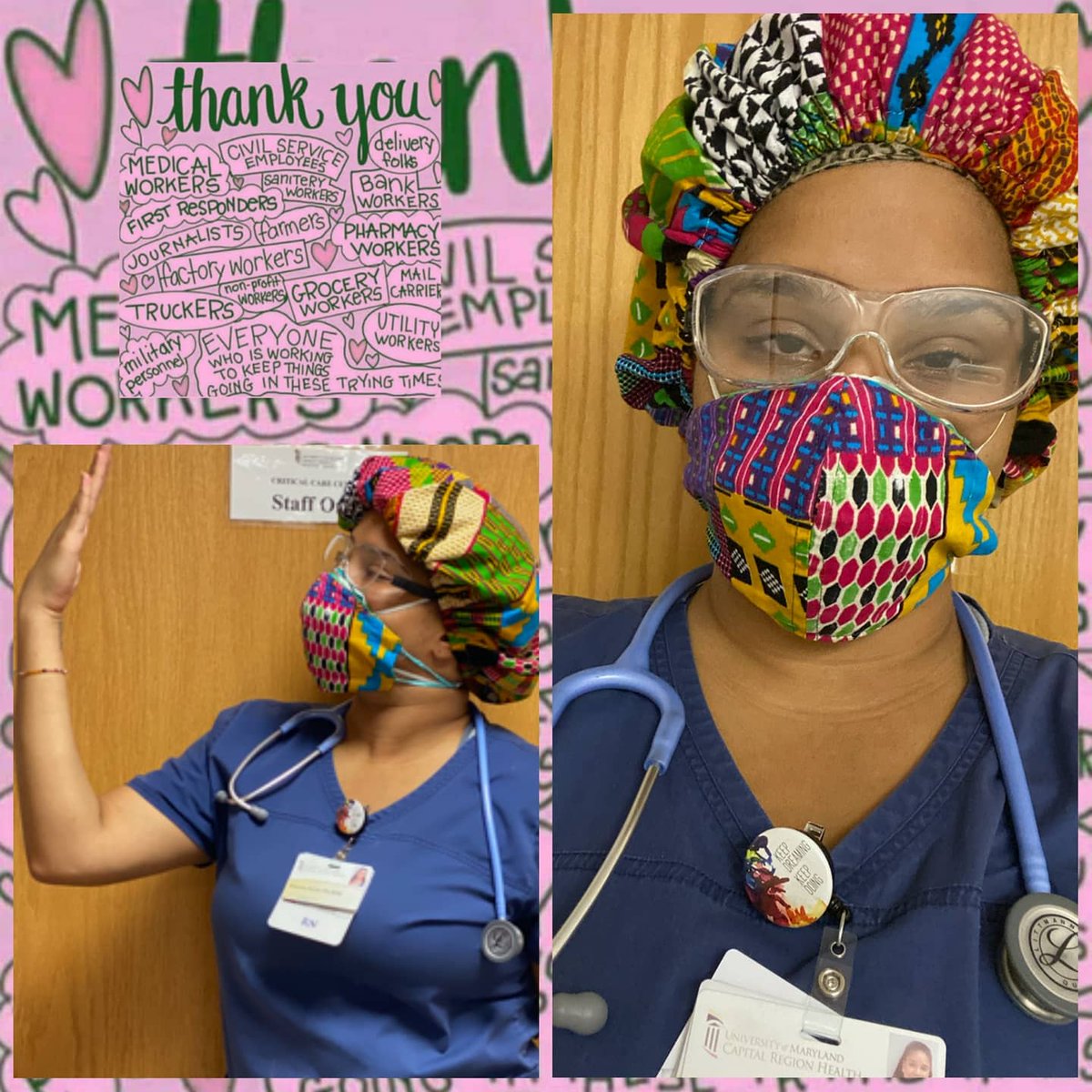 EpsilonOmegaAKA's tweet photo. #AKAEpsilonOmega Spotlight: Chapter Member Brianna Dozier is an ICU & Trauma Registered Nurse currently serving on the frontlines. Like so many others, she is working to keep things going in these trying times. #ExcellenceInEpsilonOmega #AloneTogether We say "Thank You" #AKA1908 https://t.co/wP5LmHDB5g