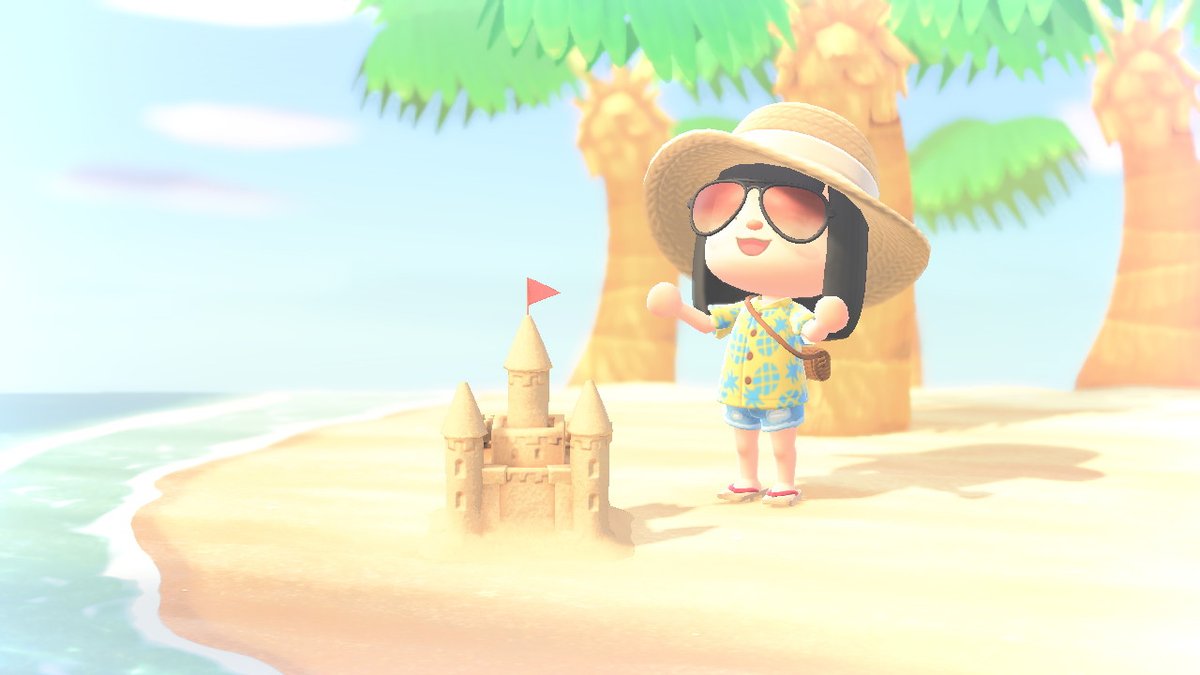 Having some fun in the sun with sandcastles!  #MasaeACNHclothes  #AnimalCrossing    #ACNH    #NintendoSwitch 4/3/2020