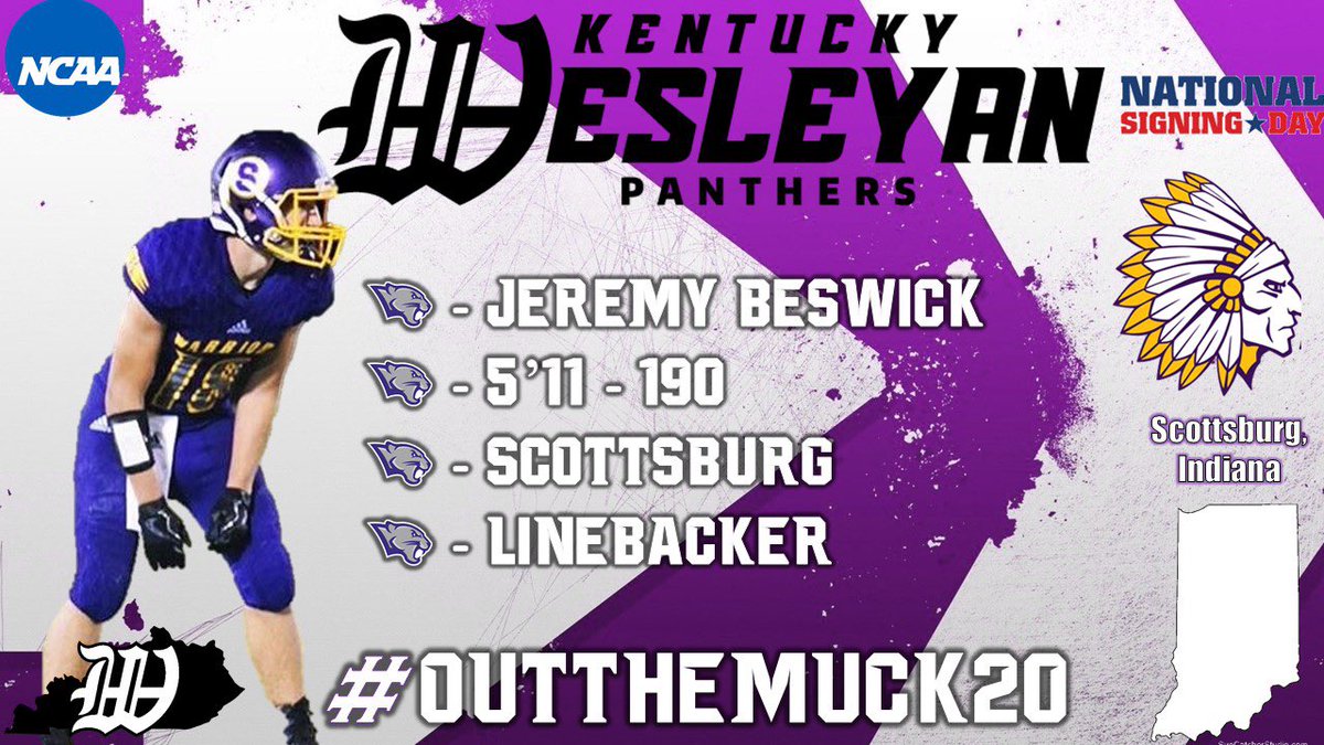 Welcome to Owensboro!! #PawsUp 

🐾 - Jeremy Beswick (<a href="/Jeremy72286636/">Jeremy</a>)
🐾 - Scottsburg High School 
🐾 - Scottsburg, Indiana 
🐾 - Linebacker
🐾 - 5’11 - 190

#PawsUp #OutTheMuck20