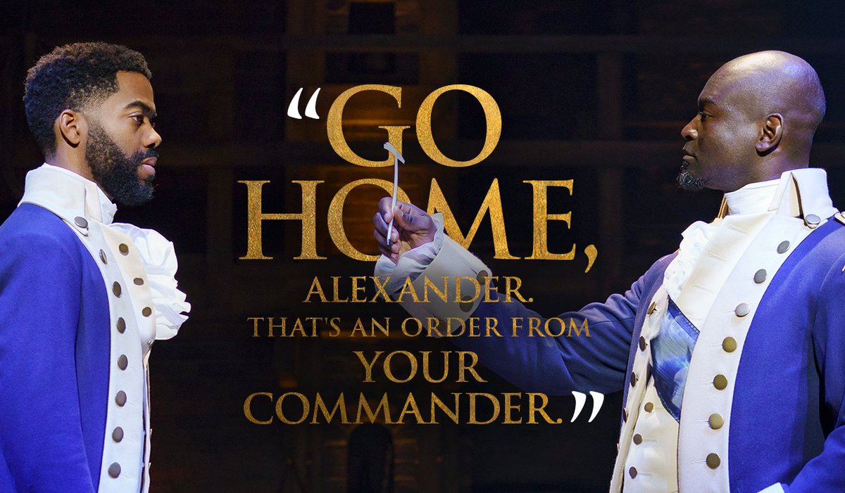 You heard the General! Stay home and stay safe, #Hamilfans. #HamAtHome
