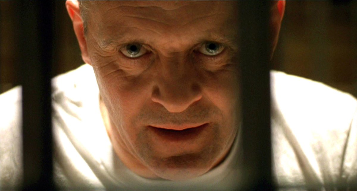 The Silence of the Lambs.Iconic performance by Anthony Hopkins, always a treat to watch performances like that. Amazing title as well if you know the story. Thrilling picture in general. Feel intrigued to watch the follow up: Hannibal Lecter. 