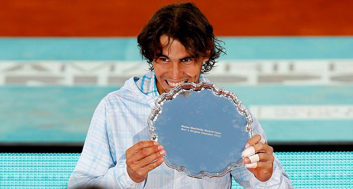 Madrid 2010:R1. ByeR2. Dolgopolov O. 6-4/6-3R3. Isner J. 7-5/6-4QF. Monfils G. 6-1/6-3SF. Almagro N. 4-6/6-2/6-2F. Federer R. 6-4/7-5