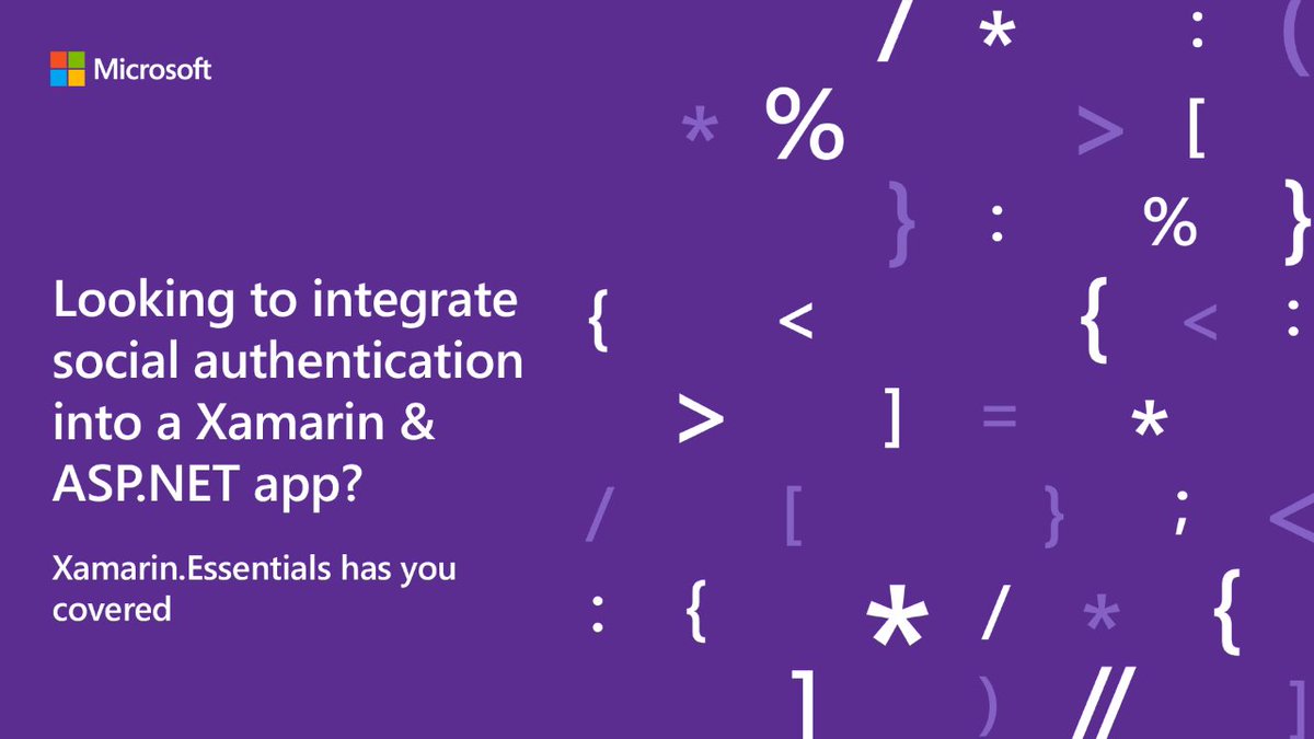 VisualStudio's tweet photo. Looking for a simple, turn-key solution to dropping authentication into your app?

Get to know #Xamarin's Web Authenticator API: https://t.co/1ijBYd75lw https://t.co/LEnoW1EFeN