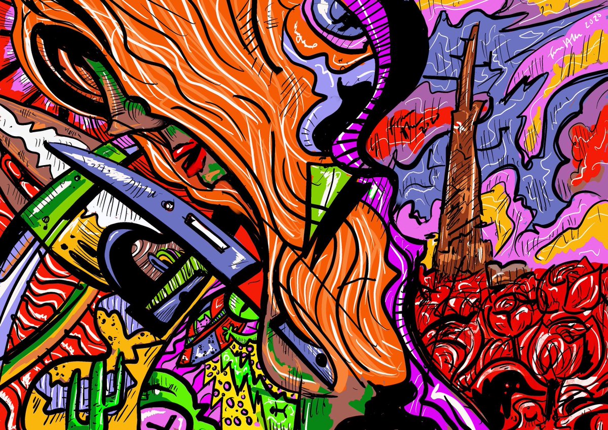 In celebration of #AutismAcceptanceMonth, we're excited to share the ‘Created on iPad’ digital gallery of works created by artists on the spectrum. ‘Song of Susannah’ by Frank Louis Allen <a href="/FrankArtCoUk/">frank allen</a> the-art-of-autism.com/2020-created-o…