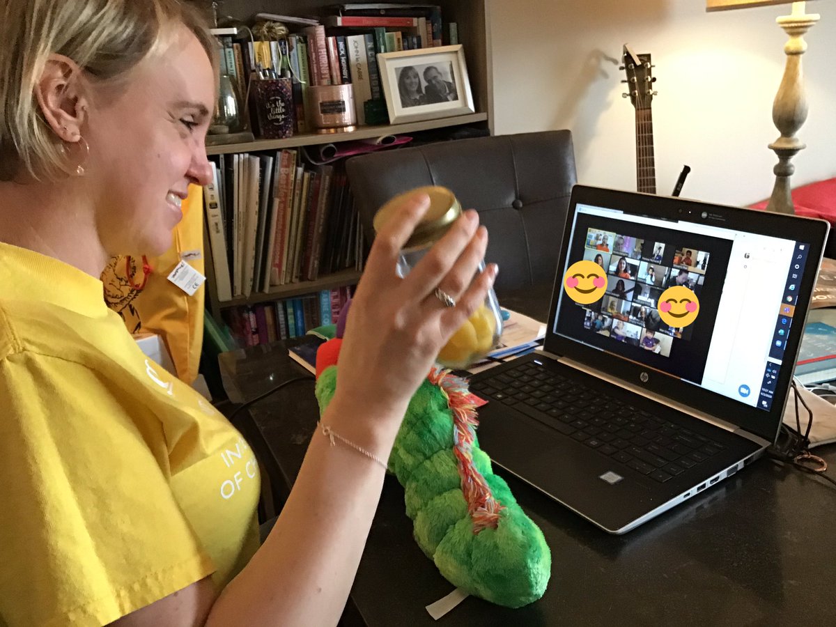 prenurserybisc's tweet photo. Today was our first #VirtualCircleTime celebrating the learning in @prenurserybisc. In the #VirtualShowandTell the children showed their instruments and explained how they made them. Well done everyone! #VirtualSchool #VirtualSchoolExperience @BISCLincolnPark @NAEducation https://t.co/G1GhQVJzwT