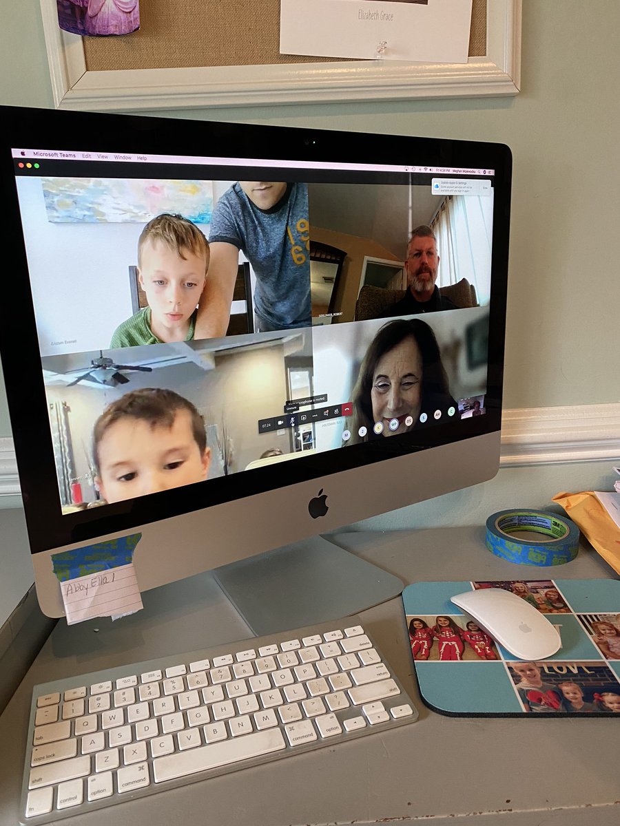 Great job <a href="/CBHoltzman/">Elise Holtzman</a> and @SidelinkerQUEST coordinating a fun Friday afternoon TEAMS call with a very excited bunch of Kindergarteners!  You can tell how much they miss each other!