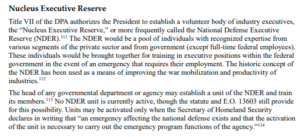 There's other DPA powers Trump hasn't even floated using, like bringing in CEOs and other private actors with knowledge of the relevant supply chains to serve in government under an expedited hiring process and in a National Defense Executive Reserve.