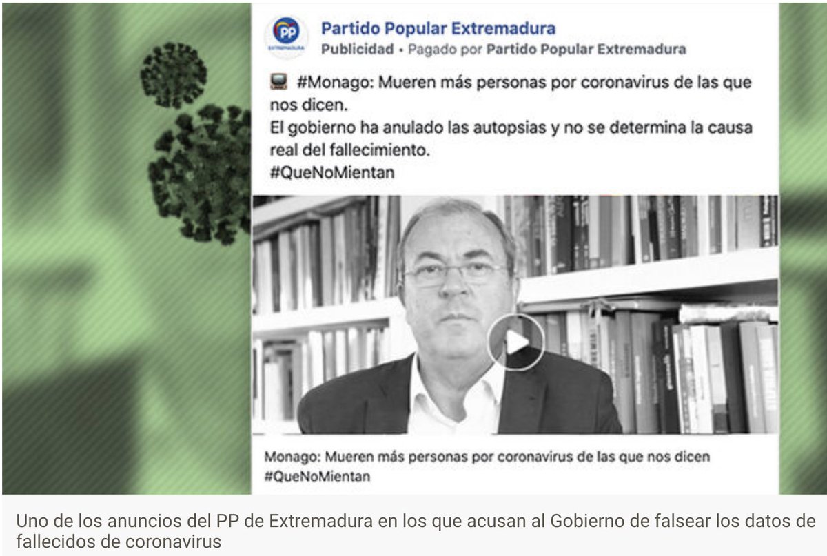 gsemprunmdg's tweet photo. Hay malvados, hijos de PP..., y en la cima los #PPros
El PP paga en Facebook para difundir que "mueren por coronavirus muchas más personas de las que dice el Gobierno" https://t.co/VgRstv4Zbl
#Turquia #Erdogan👎👎👎
#FelizSábado
#Portada #Portadas #EnPortada https://t.co/xSVVF7EWL4