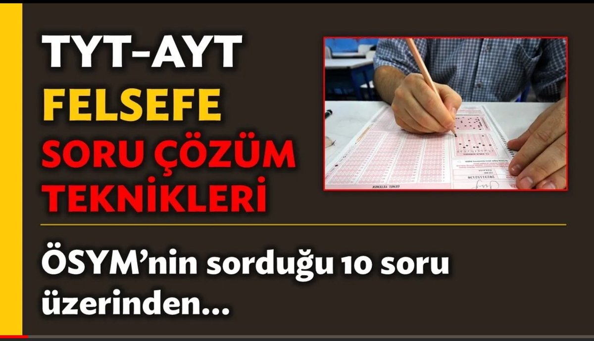 acepfikir's tweet photo. #ÖSYM'nin sorduğu 10 #Felsefe sorusu üzerinden pratik #TYT - #AYT soru çözüm teknikleri...
_
Video linki:
https://t.co/jqGK6hqsdO
_
Etiketler:
#YKSFelsefe #TYTFelsefe #AYTFelsefe #EvdeKalTürkiye #Coronavirus #Covid19 https://t.co/n2gEjRkFEv https://t.co/XaJlSLwtke