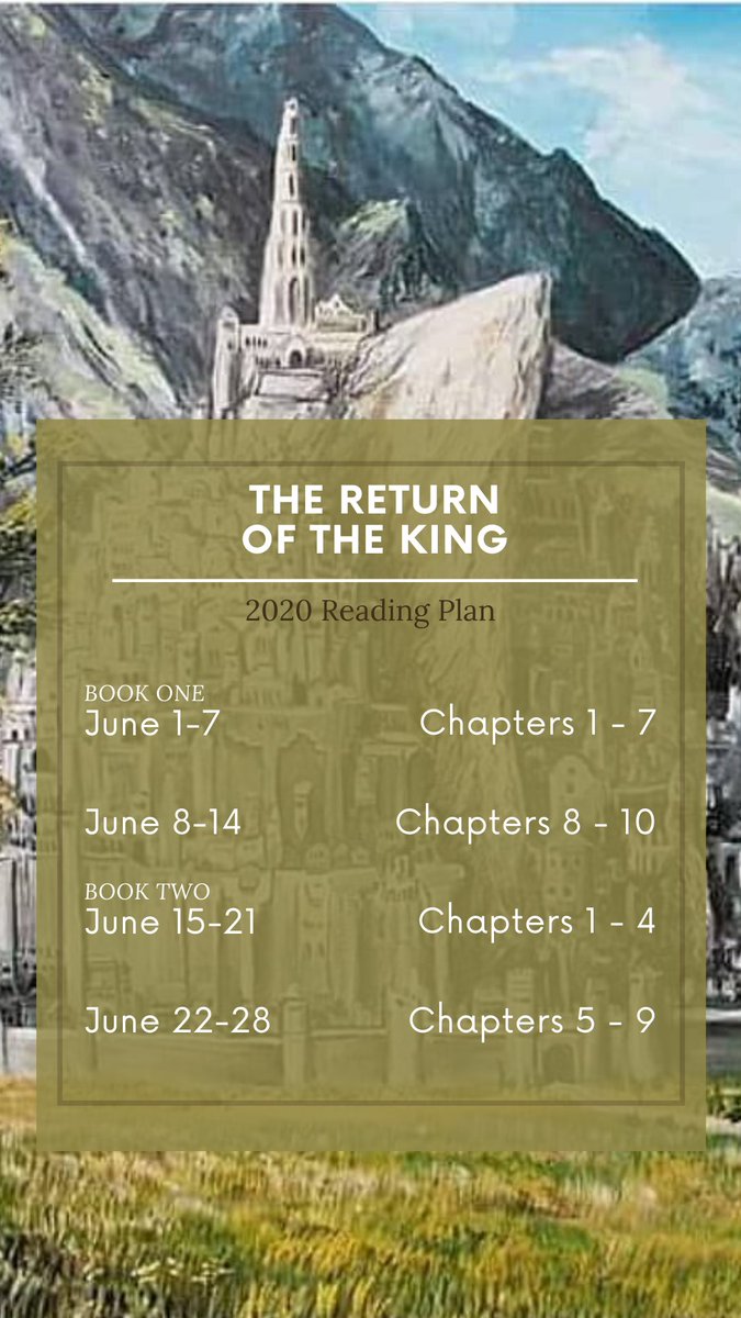 AmberHelt's tweet photo. Since we all have more time on our hands, who wants to join me in reading #LordOfTheRings this spring? Each week is approx. 100 pages. Set the images as your phone wallpaper! I'll tweet out discussion threads each week. 😁 #AmReading #WritingCommunity #QuarantineActivities https://t.co/I70WosGrwy