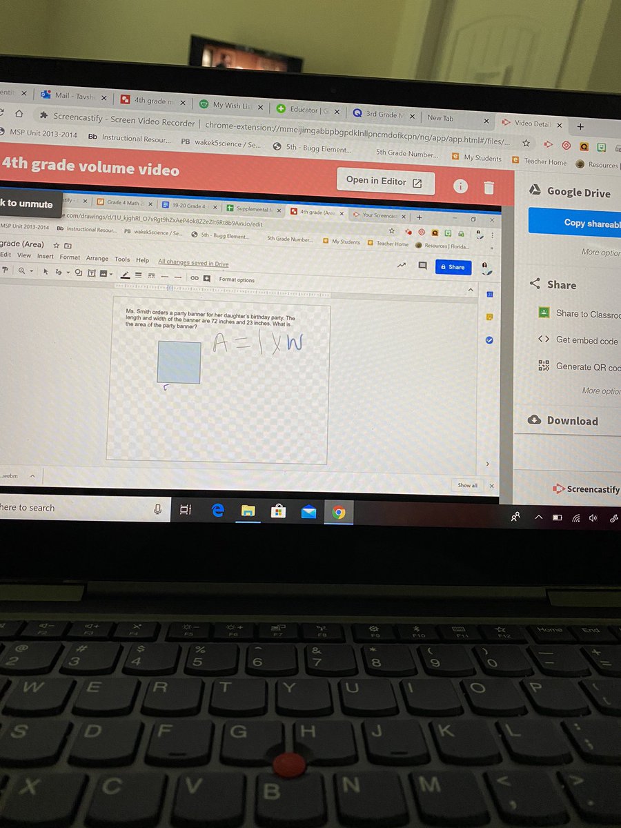 Remote learning for my math intervention groups with @Screencastify & @GoogleForEdu #screencastifygenius #remoteteaching @WCPSS @RogersLaneES 💻💡🙂