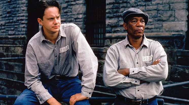 #7 - Les Évadés de Franck Darabont (1994)Andy Dufresne est condamné à perpétuité pour le meurtre de sa femme et de son amant. Emprisonné à "Shawshank", le pénitencier le plus sévère de l'Etat du Maine, il y rencontre Red, détenu depuis 20 ans, avec qui il se lie d'amitié