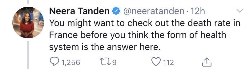 AmirAminiMD's tweet photo. I live in Germany, the country with the oldest universal healthcare system in the world, and currently the lowest COVID-19 death rate in the world. Come at me, @neeratanden, you despicable trash. https://t.co/6rVjVqLmbq