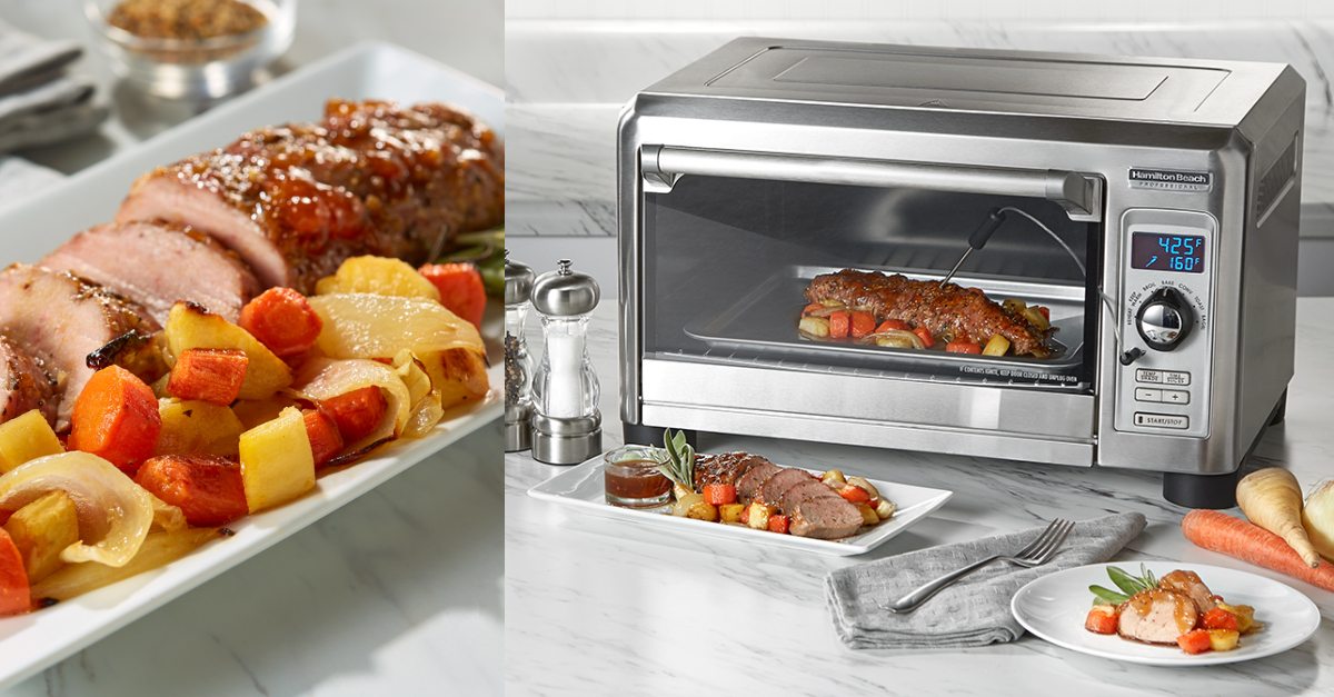 HamiltonBeachCA's tweet photo. Cook like a pro with a countertop oven that doubles as an assistant chef. Our #HBPro Toaster Oven includes seven settings & can cook a whole chicken, a large roast or a 12" pizza, enhancing weeknight meals to a professional level. https://t.co/5OYVfhYX5W #HamiltonBeachCa https://t.co/kb57heak2J