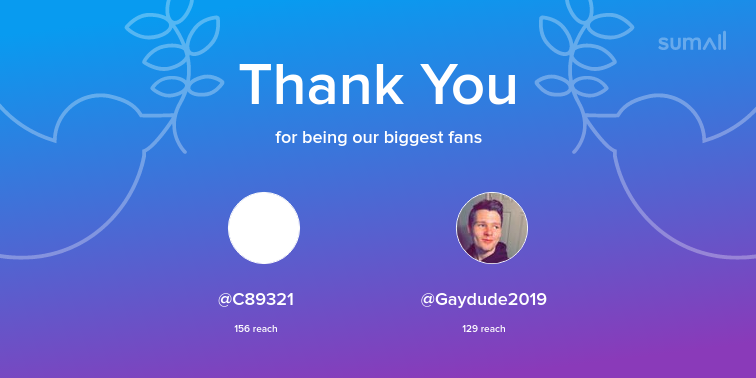 BBYngTop's tweet photo. Our biggest fans this week: C89321, Gaydude2019. Thank you! via https://t.co/hN3ec62UrG https://t.co/KuTXnjQURg