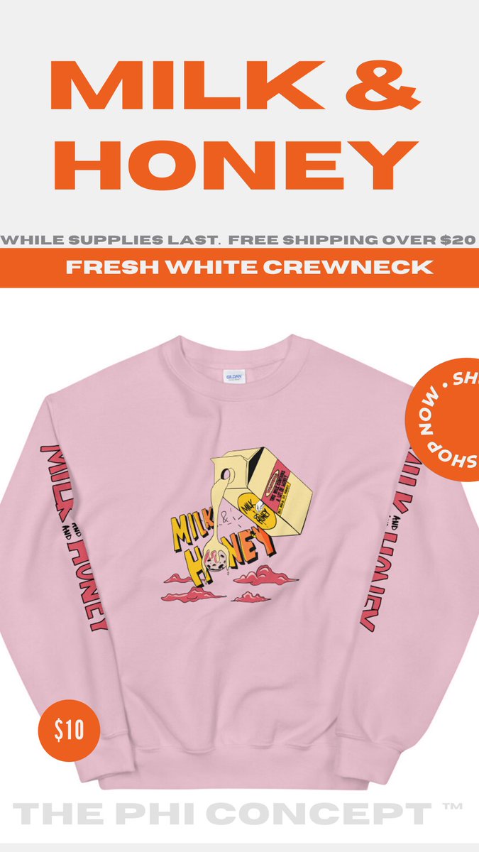 thephiconcept's tweet photo. Just dropped the biggest sale ever since we started the brand. Orders going crazy 🍍❤️ $10 hoodies and crewnecks. https://t.co/tmGesXM6Jv https://t.co/3CXKSRg7Kd