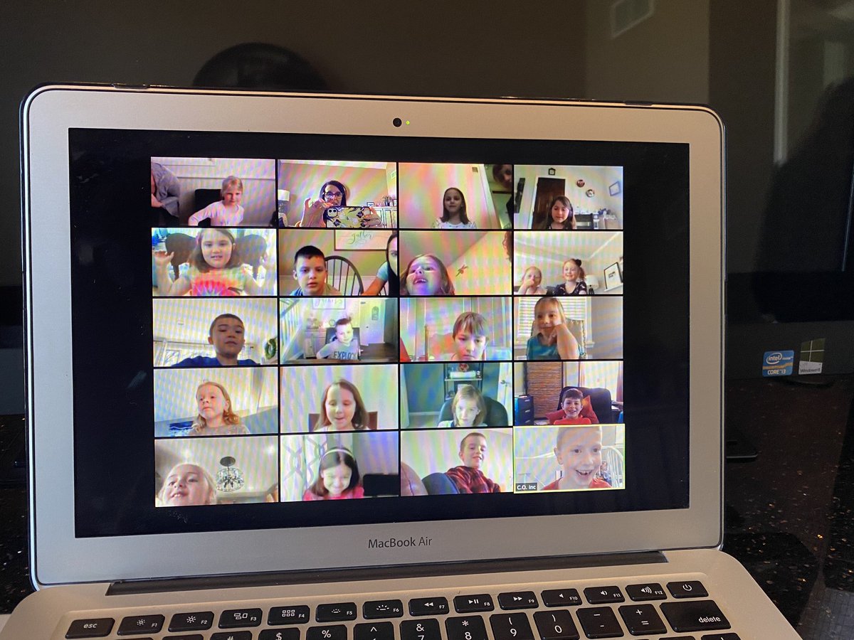 My first Zoom meeting. I absolutely LOVED it! I can’t wait for our next one! #i❤️myclass