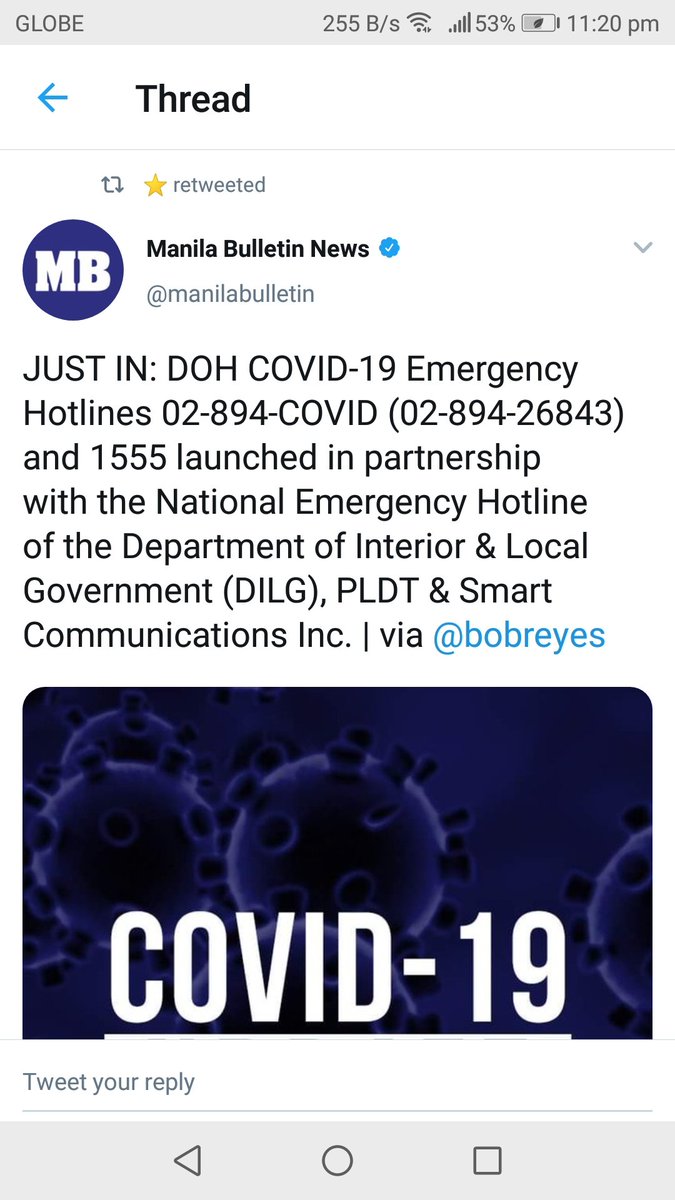 For emergency hotlines: