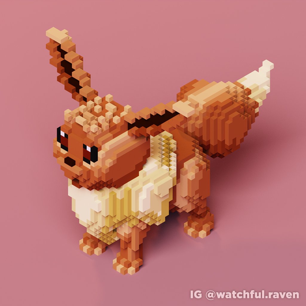 EdgarGhoster's tweet photo. Eevee has an unstable genetic makeup that suddenly mutates due to the environment in which it lives. Radiation from various stones causes this Pokémon to evolve.
.
#pokemon #kantoregion #normalpokemon #voxel #voxelart #voxelmodel #magicalvoxel #magicavoxel #3dmodel https://t.co/f6MgMZBLo5