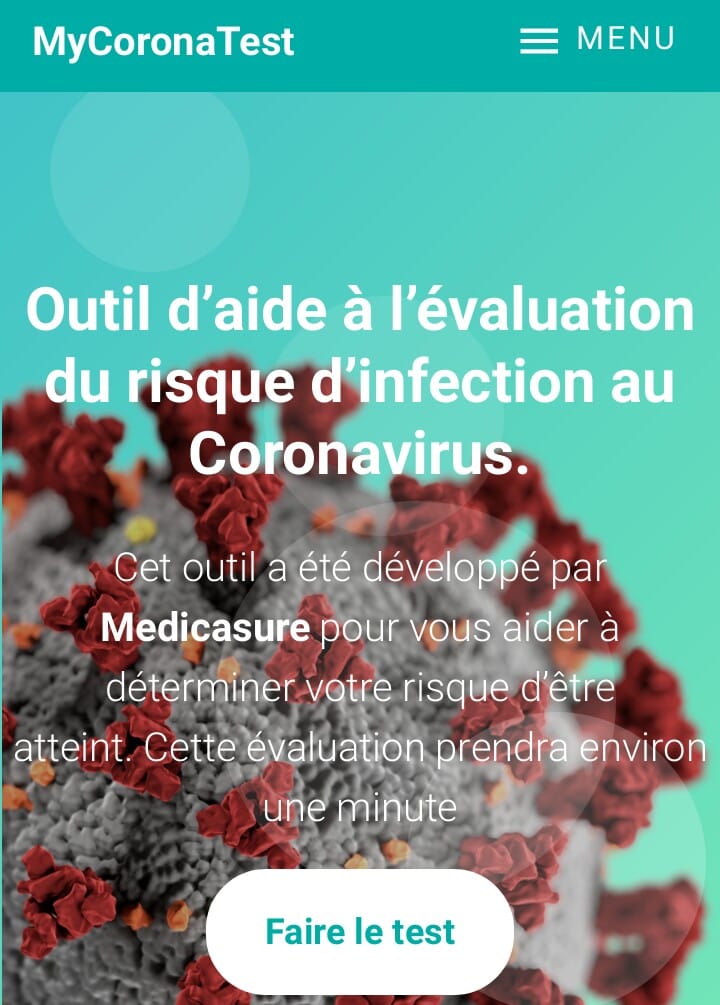 ksaurel's tweet photo. Quel est mon risque d'infection au coronavirus ?
Medicasure vous aide à répondre à cette question et vous donne quelques conseils via son application https://t.co/R4fJIFQo6d qu’il met à votre disposition. N’hésitez pas à l’utiliser et la diffuser largement à vos connaissances... https://t.co/WPeaPG8PfP