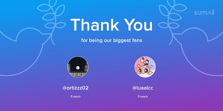 indirectasme89's tweet photo. Our biggest fans this week: ortizzz02, luaalcc. Thank you! via https://t.co/dEIretKJfx https://t.co/4R51CW9IJG