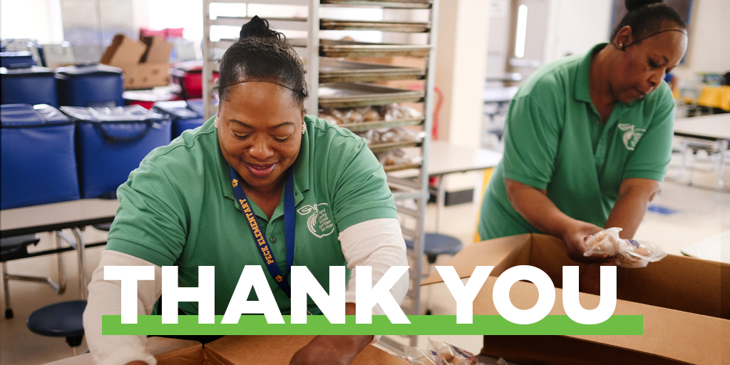 THANK YOU to all the hunger heroes out there - school nutrition professionals, bus drivers, educators, maintenance teams, principals, volunteers, and so many more - who are making sure that kids don't go hungry during school closures. You really are superheros! #ThankAHungerHero