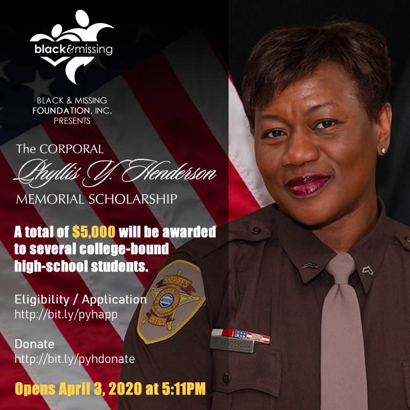 BAM_FI's tweet photo. The Corporal Phyllis Y. Henderson Memorial Scholarship Fund is NOW Open!
Happy Heavenly Birthday Cpl. Henderson (Badge #S511)💜💜💜
Eligibility / Application
https://t.co/Tc3rUGEIe2
Donate
https://t.co/iL0nwcr18r https://t.co/g4wucpPVSc