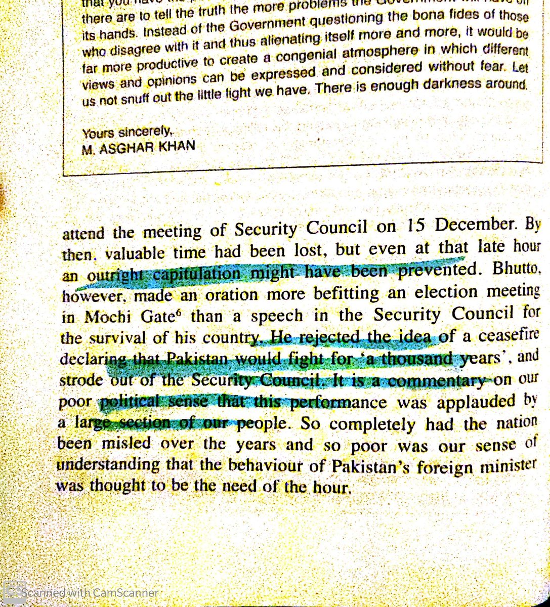 Still, outright capitulation might have been prevented, but Bhutto instead made an oration more befitting an election meeting in Mochi Gate than a speech in the security council.Bhutto speech became very famous.