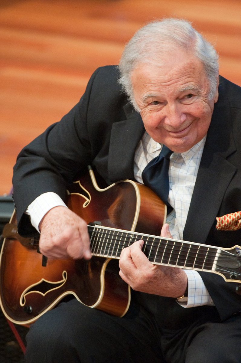 What a great man Bucky Pizzarelli was - a happy sage of the guitar. Occassionally in life we're lucky enough to meet & be inspired by a person who is clearly doing exactly what he was put on Earth to do. Bucky was that kind of man. RIP.