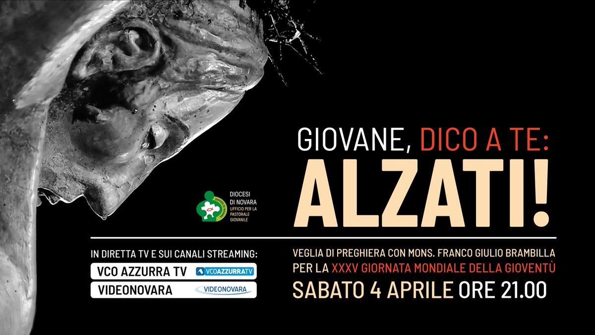 matteocinzio's tweet photo. Domani sera, anche se da casa, possiamo vegliare assieme in attesa della XXXV GMG. "Giovane, dico a te: alzati!" https://t.co/3Y4OVQ1Szh