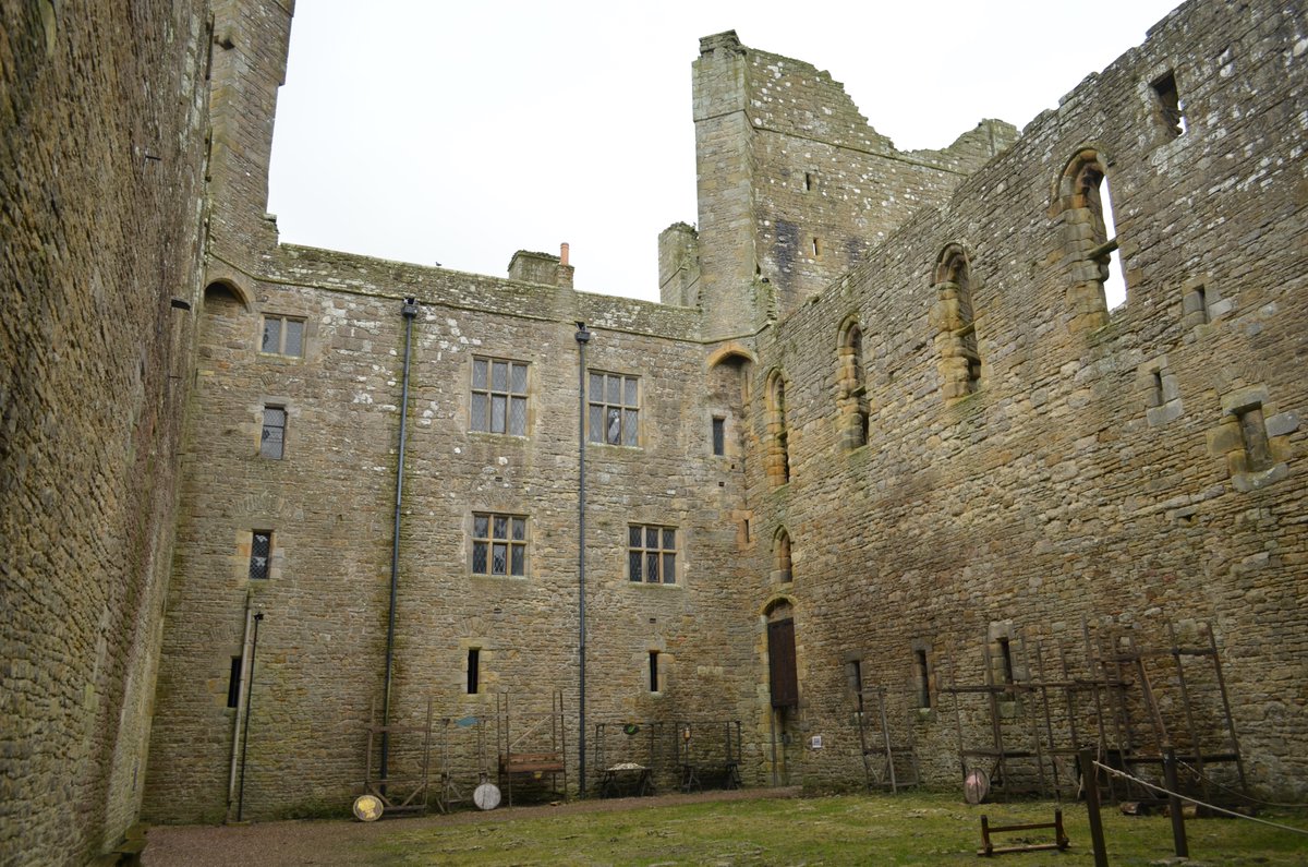 The castle was entered through a gate to the east, and the courtyard is still impressive  #boltoncastle