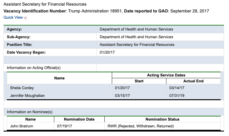 (4/x) But the  @USGAO acknowledges Moughalian’s time as acting secretary expired on July 31, 2019. She has no legal authority to serve in that role.  https://www.gao.gov/legal/other-legal-work/federal-vacancies-reform-act