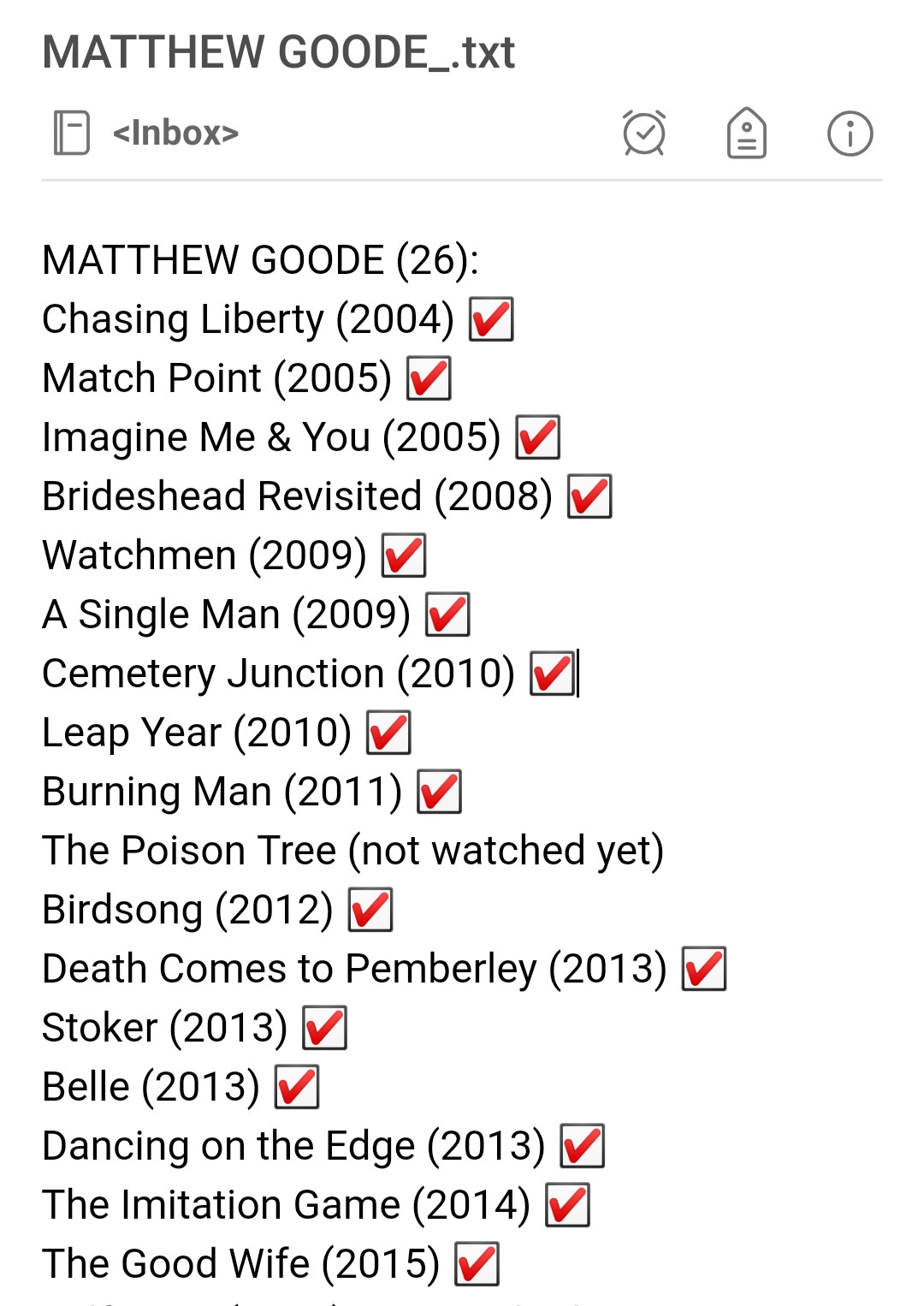 Happy Birthday Matthew Goode I\ve seen pretty much everything on his IMDb

My favourite is Dancing on the Edge 