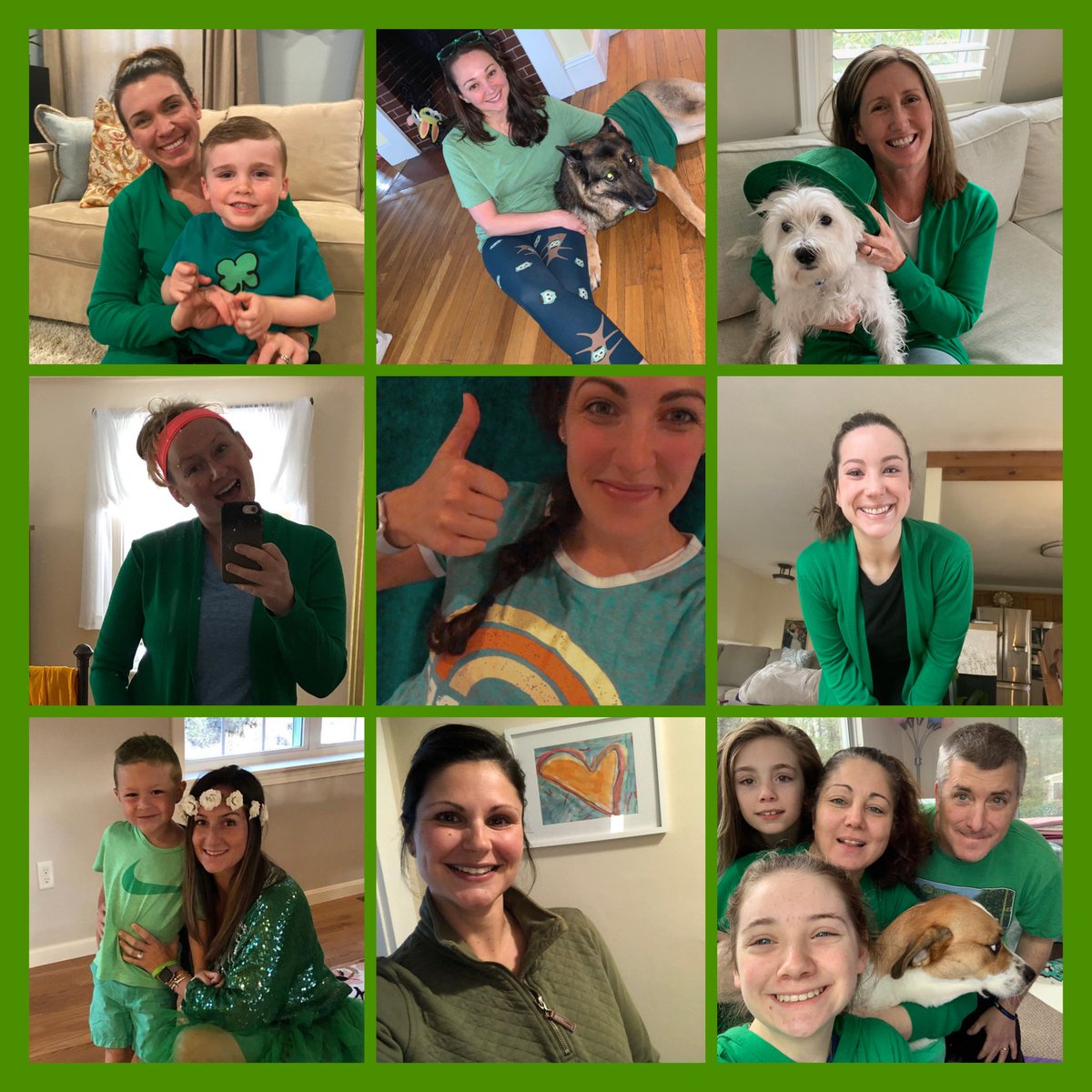 ⁦<a href="/CoveSchoolOwls/">Cove Elementary School</a> ⁦@beverly_schools⁩ Green Team sends love to all of you! Stay Safe! Stay courageous! We miss you! #Isibindi 💚💚💚💚 #wearebeverlyschools