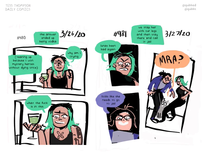 DAILY COMICS......that i make every day. things are crazy. happy april!
here's where you can read all of them:
https://t.co/DIKidban1n 