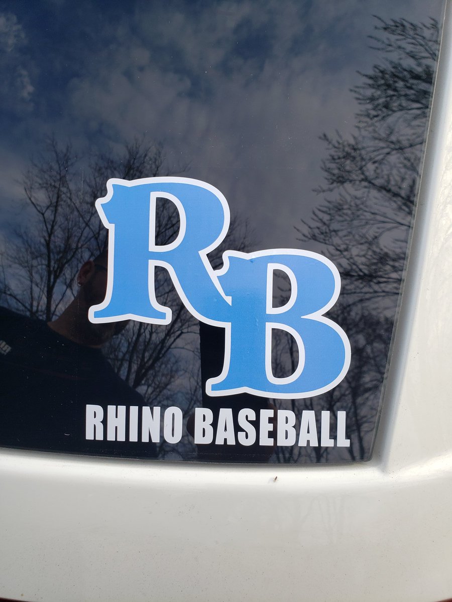 LONGJONSTELL's tweet photo. @RhinoBaseball @RhinoWisco @WisconsinBandi1 
Final warm enough to get the window decals on the  new ride.
#REPtheRHINO #Banditup https://t.co/25kqb0aiJv