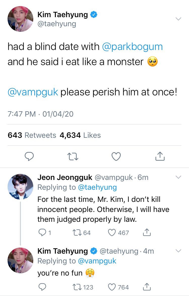 tk au;where chaebol omega taehyung makes sure all blind dates setup by his parents go wrong bc there’s only one man for him—his vampire lawyer jeon jeongguk.sadly, it’s not mutual, so taehyung comes up with a plan.   #tkbingo
