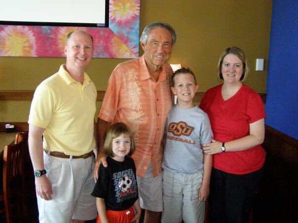 Back in 2008 my family and I had the opportunity to have lunch with Coach Eddie Sutton and his family. I was 11 years old and completely awestruck meeting one of the greatest coaches in the history of college basketball. Growing up an OSU fan this was a dream come true.