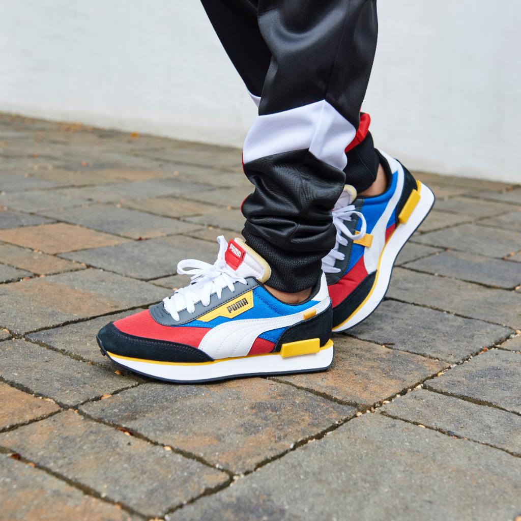 puma easy rider on feet