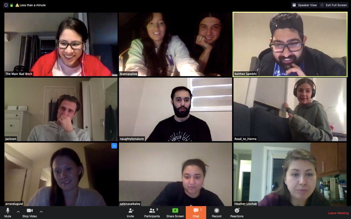 BiancaSalive's tweet photo. Such an incredible initiative from @Molson_Canadian with #virtualhappyhour! Here’s a photo of me and my law school pals catching up Wednesday night. I’d like to support my local @WineologyBar who gave out free pizza last week amidst this pandemic ❤️ https://t.co/sngrfG85DV