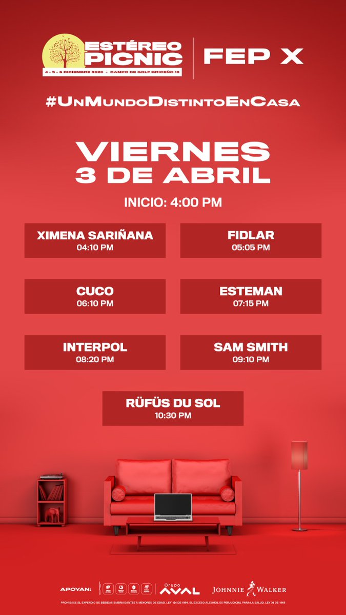 otroarroba's tweet photo. Ya comenzó la retransmisión del #FEPX en https://t.co/5L8VwmmtgV Horarios en la imagen 👇🏽👇🏽 #UnMundoDistintoEnCasa @festereopicnic https://t.co/46juol89Wt