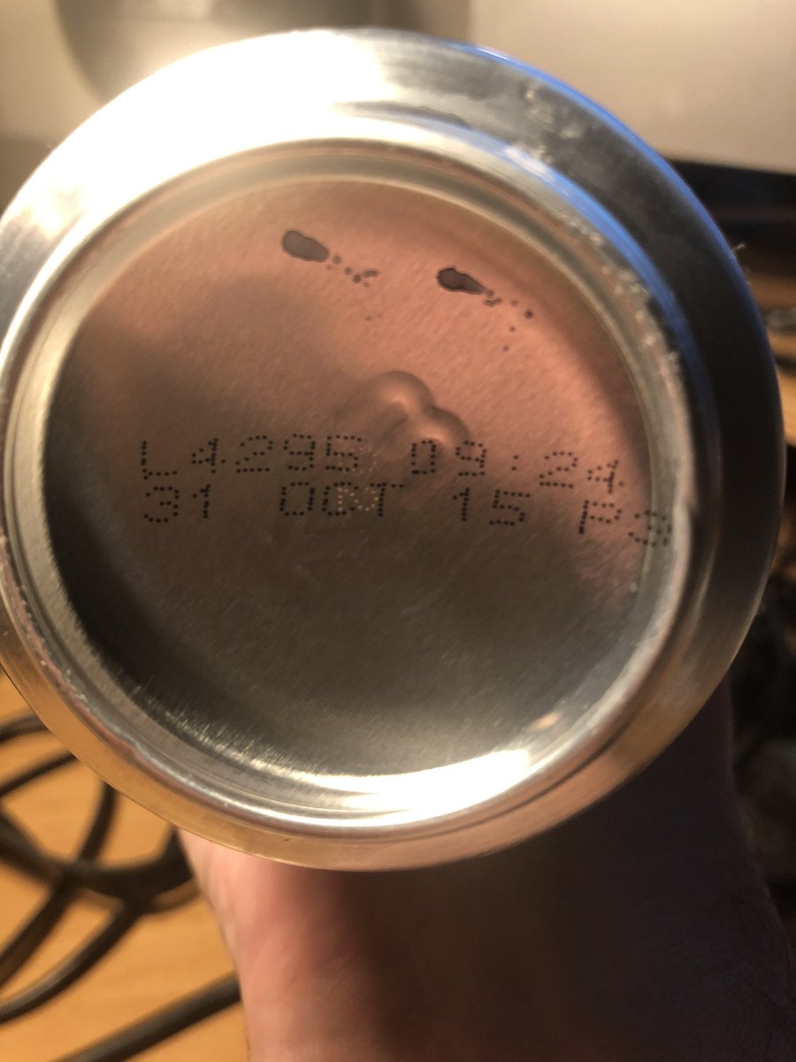 arrowgroup's tweet image. Grabbed a can of ale out of the cupboard, went down very nicely. Looked at the expiry date at the bottom...oh dear 😬