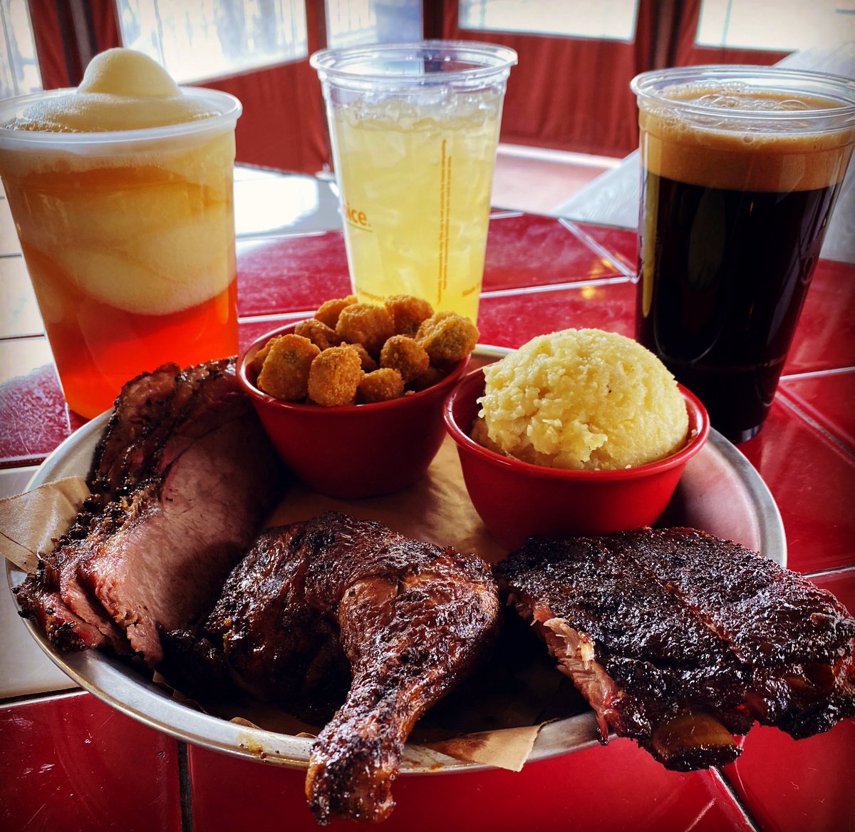 Hungry? 😋 We gotcha covered! 🔥
Enjoy your LuLu’s #BBQ favorites along with TX Slushes, Margaritas, Cocktails and Beer to-go! Call us at 720-583-1789 for take-out  from our Pine St. pick-up window. As always, we greatly appreciate your support!🔥 #lulusbbqlouisville #foodporn