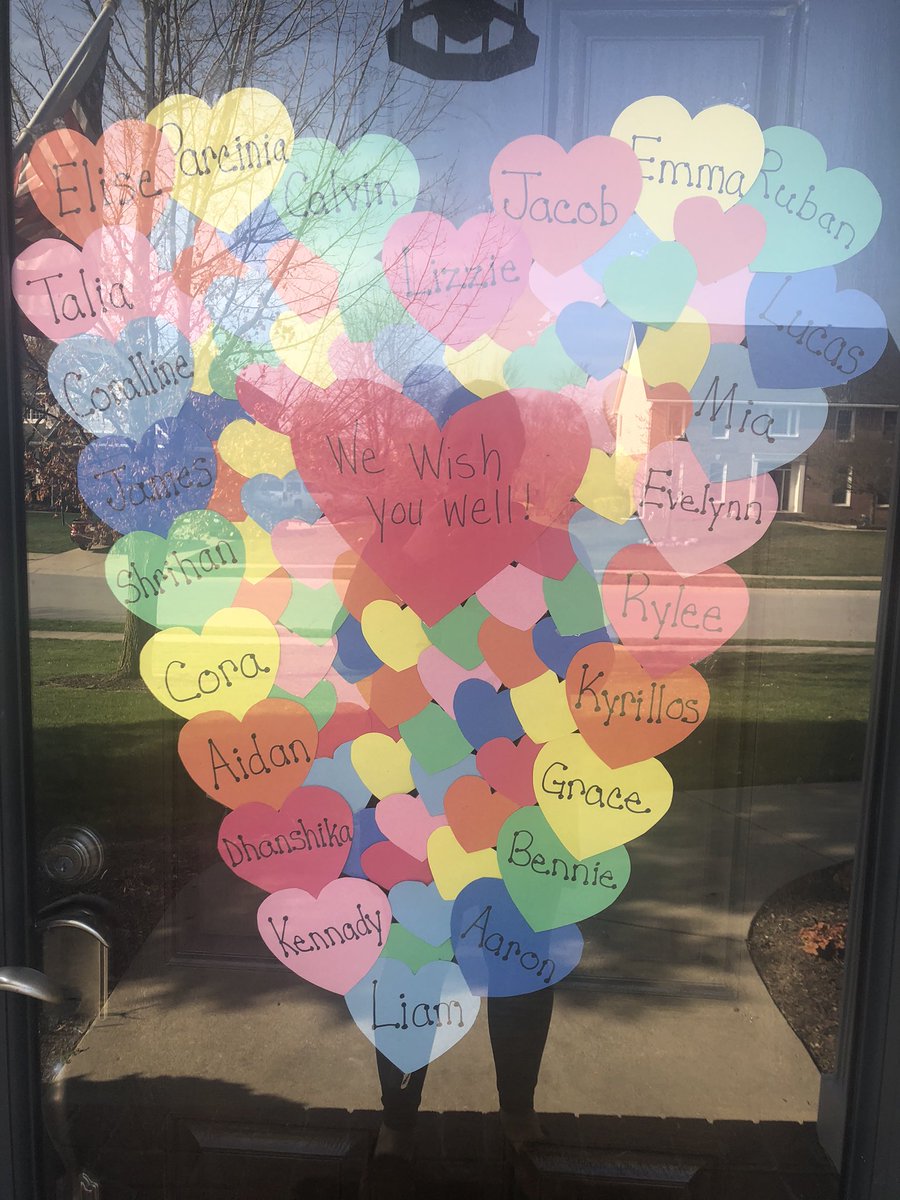 MrsWhitesStars's tweet photo. Missing my students and sending them wish wells during this difficult time!!! I challenged my class to decorate their windows with hearts this week!! #ccsgoesvirtual #CarmelCares @ForestDaleElem https://t.co/vVbN1vEhAg