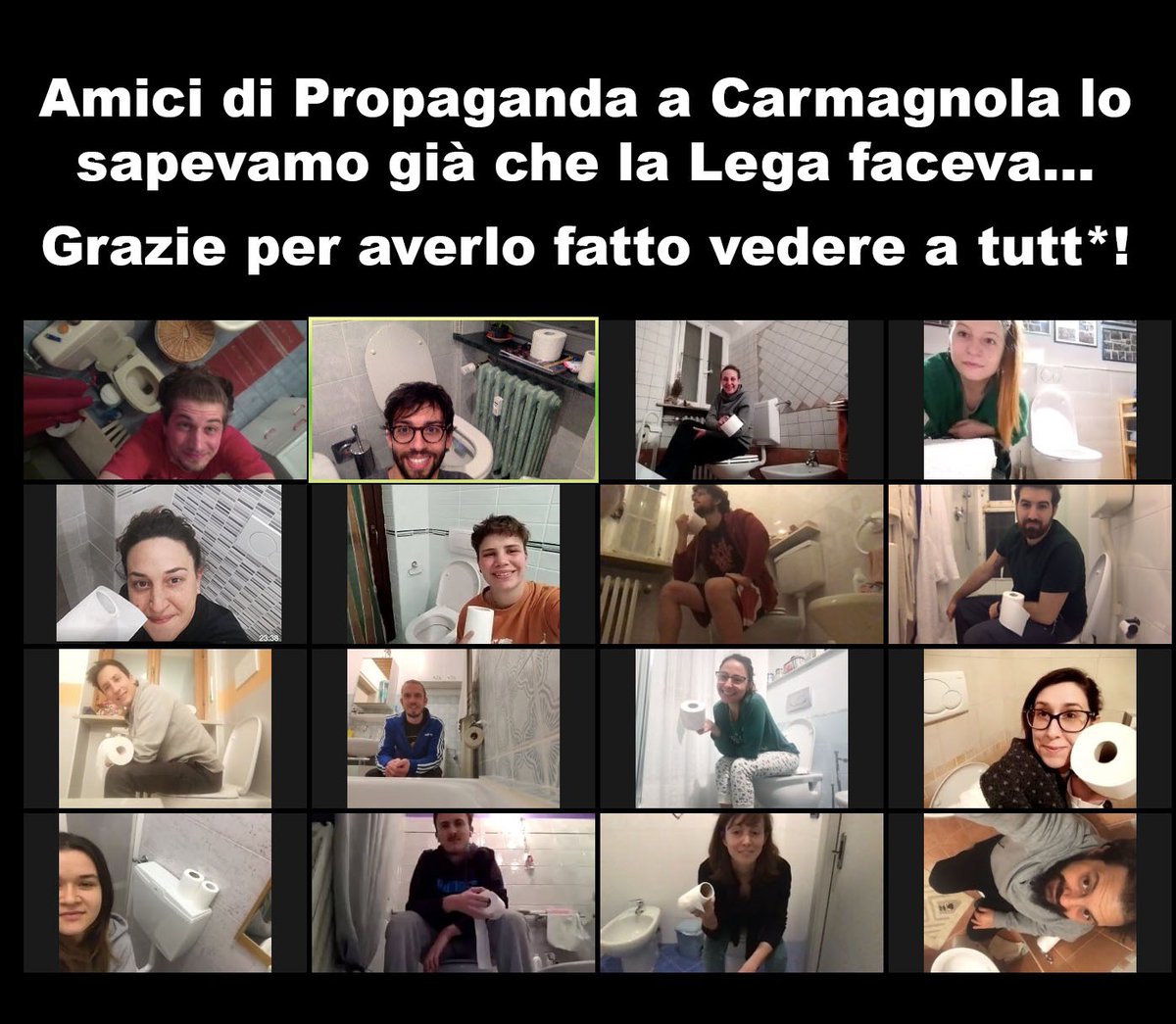 DanieleManda's tweet photo. Amici di @welikeduel a Carmagnola già lo sapevamo che la Lega faceva... grazie per averlo fatto vedere a tutt*! #propagandalive  #var #Pampaloni https://t.co/jbu33m1CQk