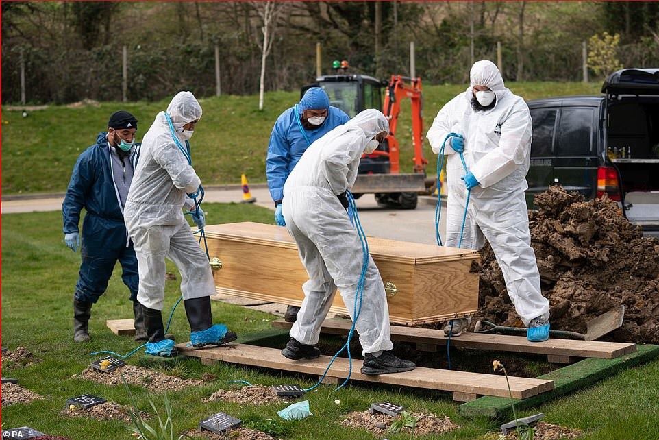 MohammadMohaaa's tweet photo. Ismail's lonely funeral:
Relatives keep two metres apart for social distancing at burial of Britain's youngest coronavirus victim, 13, as mother and six siblings watch online because two have virus symptoms

Ismail's mother and six siblings watched his funeral on a live-stream https://t.co/83dnUOFF0g